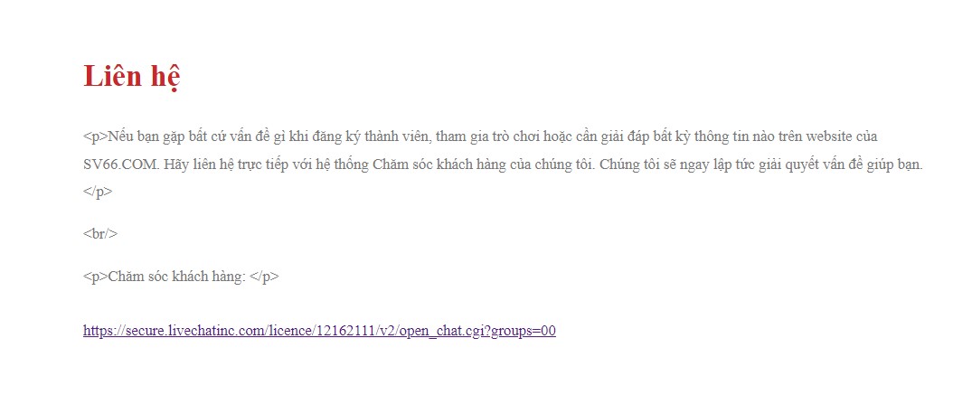 Liên hệ SV66 - Tổng hợp những cách thức liên hệ nhanh chóng 9 Những đánh giá về chính sách phục vụ của SV66
